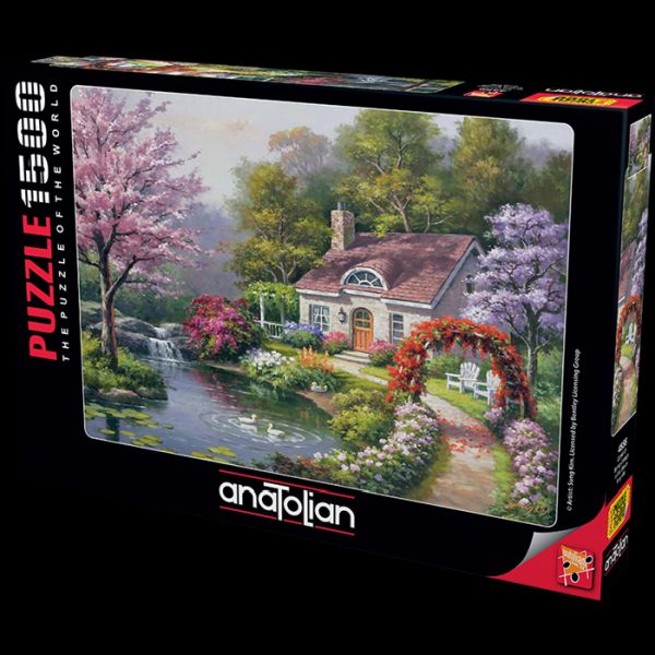 Anatolian 1500 Parça Puzzle 4556 Çiçekli Ev