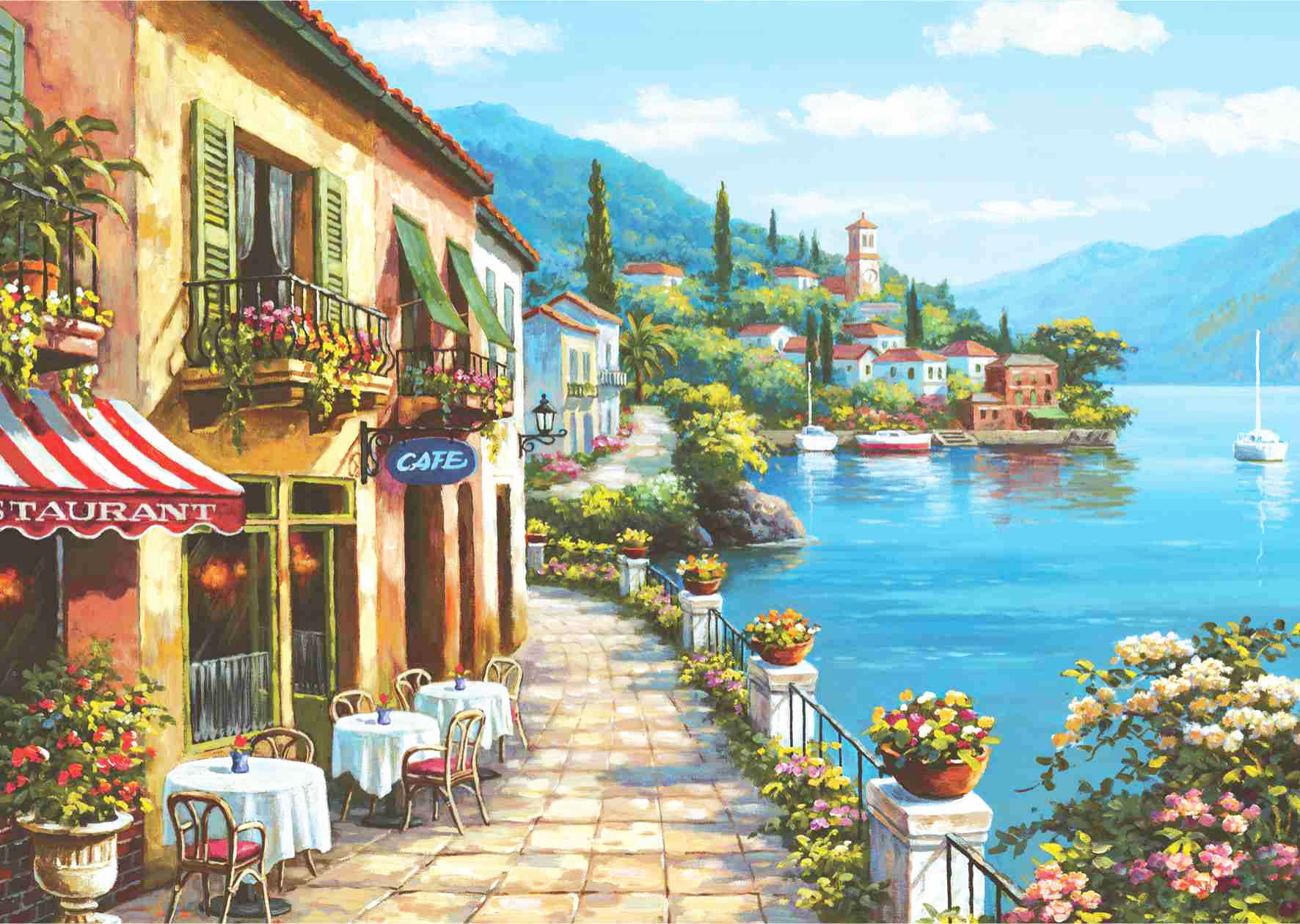 Cafe Manzara Puzzle 3000 4909