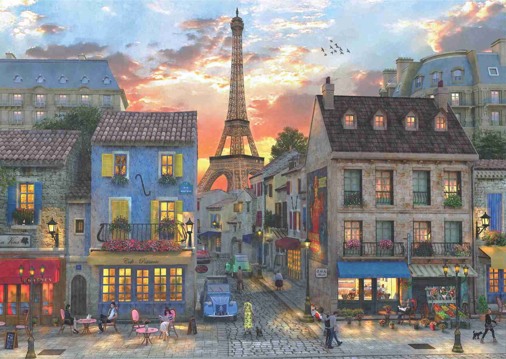 Paris Sokakları Puzzle 3000 4910