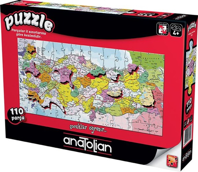 Türkiye Haritası İller Puzzle 110  7401