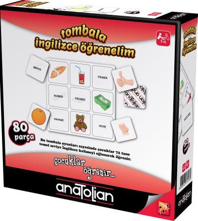 Tombala İngilizce Öğrenelim 80 Parça