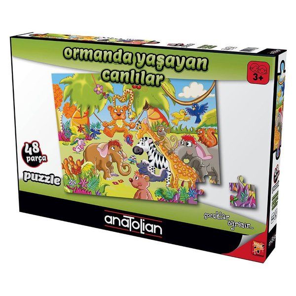 Anatolian 48 pcs  Ormanda Yaşayan Canlılar