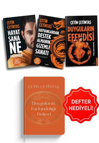 Çetin Çetintaş Kitap Seti Defter Hediyeli 3 Kitap