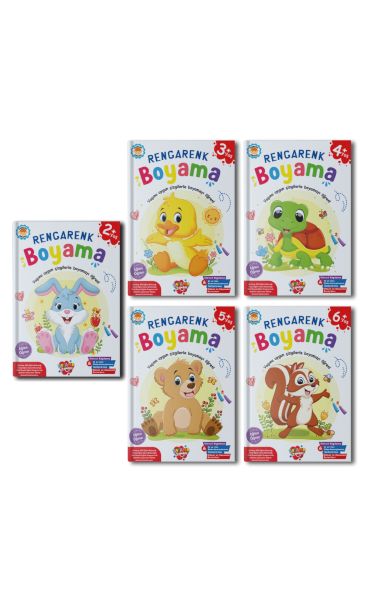 Rengarenk Boyama 10 set+1 set 55 Kitap