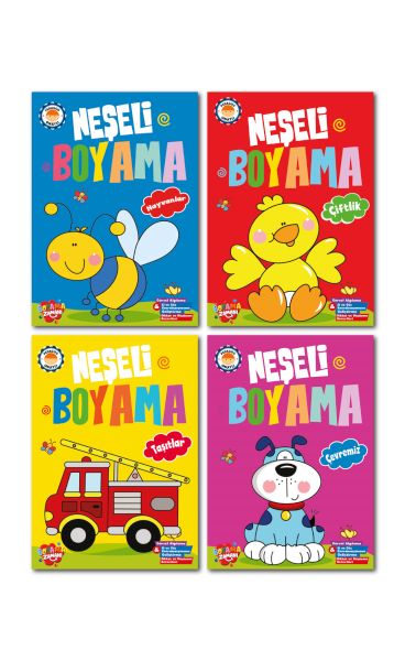 Neşeli Boyama 10 Set +1 Set 44 Kitap