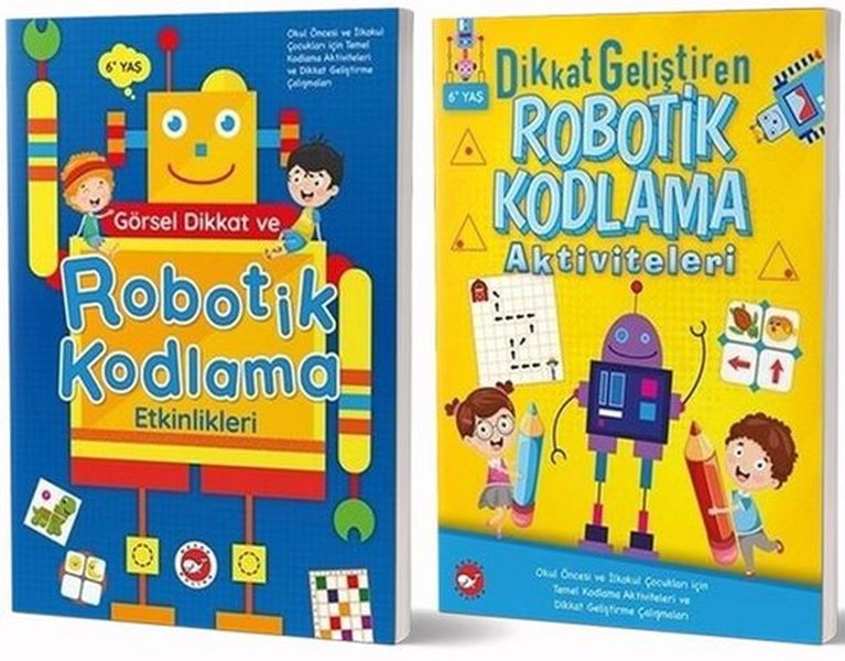 6+ Yaş İçin Temel Kodlama Aktiviteleri Seti  2 Kitap Takım