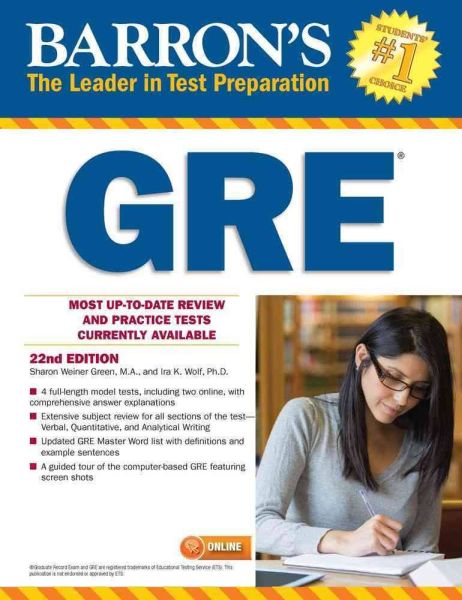 Barrons GRE 22 Edition