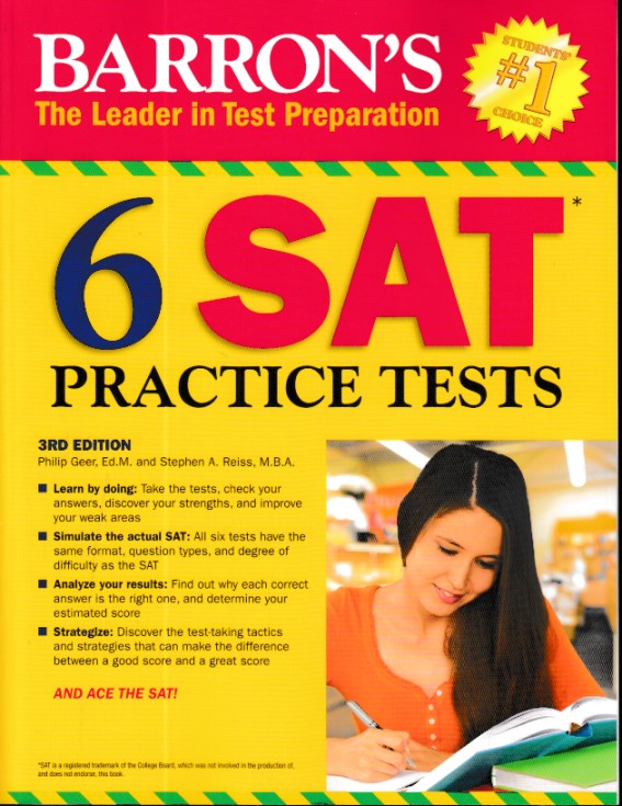 Barrons 6 SAT Practice Tests 3 Edition