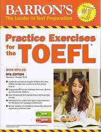 Barrons Practice Exercises for the TOEFL with MP3 CD 8th Edition