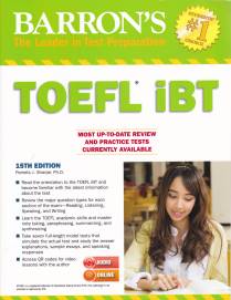 Barrons TOEFL IBT with MP3 audio CD 15th Edition