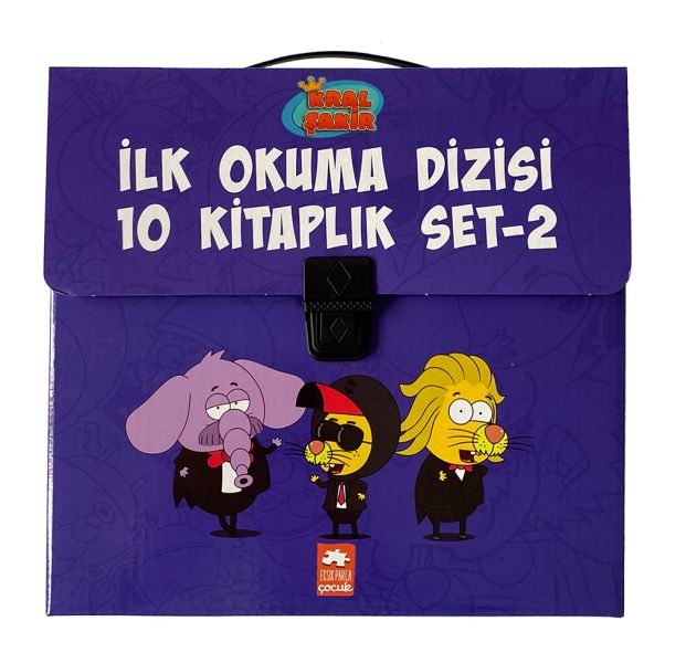 Kral Şakir İlk Okuma Dizisi 2 Seri Çantalı Set 2  10 Kitap