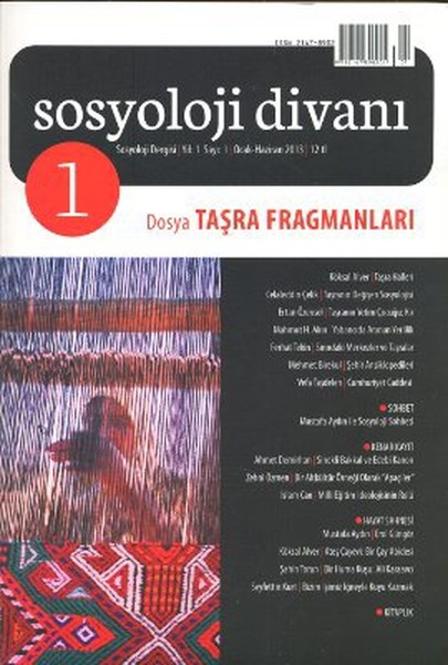 Sosyoloji Divanı Dergisi Yıl1 Sayı1 OcakHaziran 2013  Taşra Fragmanları