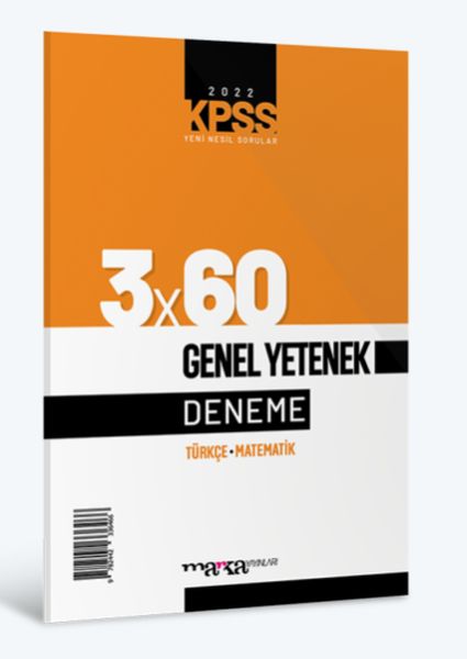 Marka Yayınları 2022 KPSS Genel Yetenek 3×60 Deneme