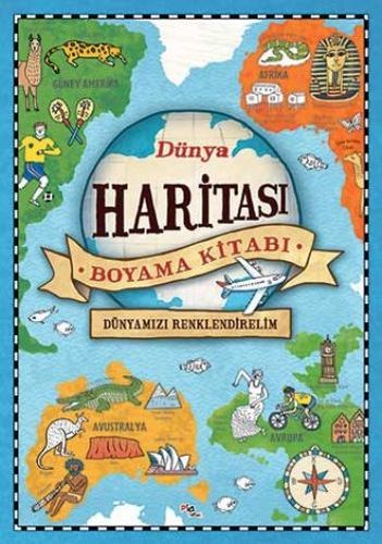 Dünya Haritası Boyama Kitabı