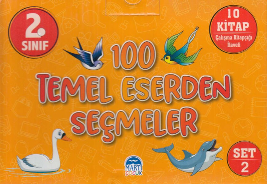 100 Temel Eserlerden Seçmeler 2 Sınıf 10 Kitap Set 2