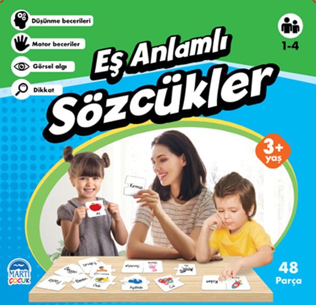 Eş Anlamlı Sözcükler  Eğitici Yapboz  48 Parça