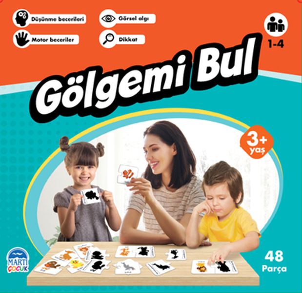 Gölgemi Bul  Eğitici Yapboz  48 Parça