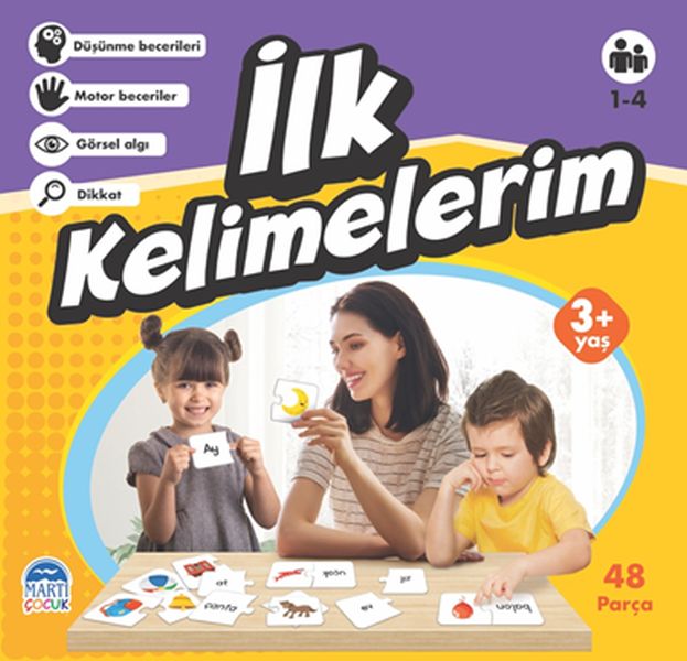 İlk Kelimelerim  Eğitici Yapboz 3+ Yaş