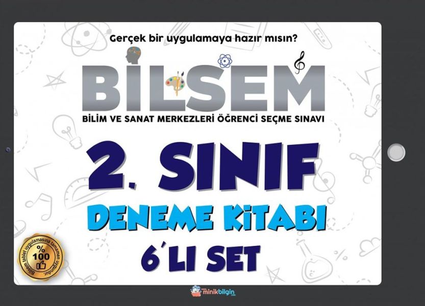 Minik Bilgin Bilsem 2 Sınıf Deneme Kitabı 6lı Set