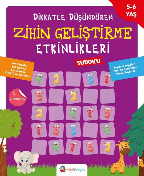 Dikkatle Düşündüren Zihin Geliştirme Etkinlikleri 3  Sudoku