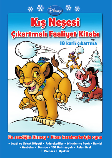 Disney Kış Neşesi Çıkartmalı Faaliyet