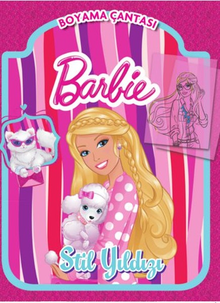 Barbie Stil Yıldızı Boyama Çantası