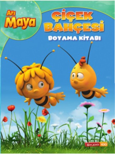 Arı Maya Çiçek Bahçesi Boyama Kitabı