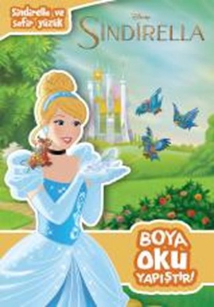 Disney Sindirella ve Safir Yüzük  Boya Oku Yapıştır