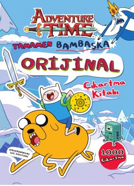 Adventure Time  Tamamen Bambaşka Orijinal Çıkartma Kitabı