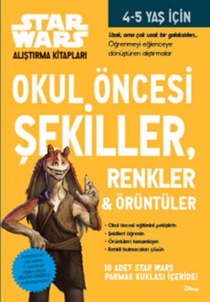 Okul Öncesi Şekiller Renkler ve Örüntüler  Star Wars Alıştırma Kitapları