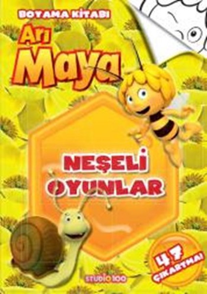 Arı Maya  Neşeli Oyunlar Boyama Kitabı