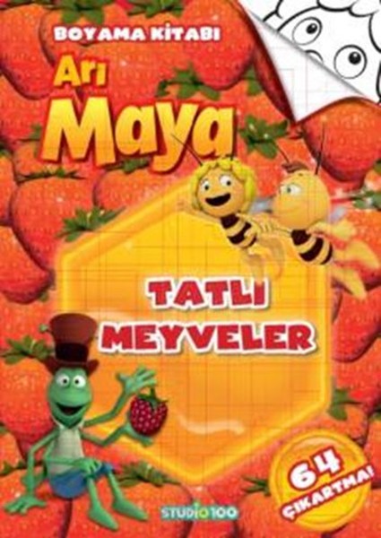 Arı Maya  Tatlı Meyveler Boyama Kitabı