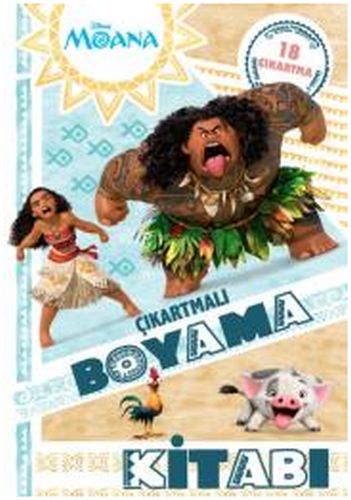 Disney Moana  Çıkartmalı Boyama Kitabı