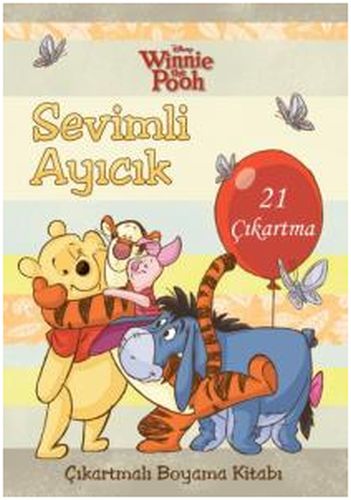 Winnie the Pooh Sevimli Ayıcık Çıkartmalı Boyama Kitabı 21 Çıkartma