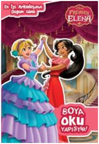 Disney Prenses Elena Boya Oku Yapıştır  En İyi Arkadaşımın Doğum Günü