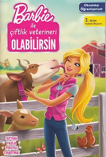 Okumayı Öğreniyorum 2 Seviye  Barbie ile Çiftlik Veterineri Olabilirsin