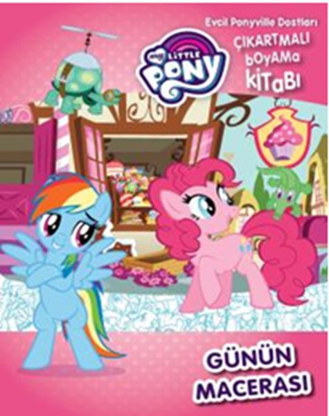 Mlp Günün Macerası Evcil Pony ile Dostları  Çıkartmalı Boyama