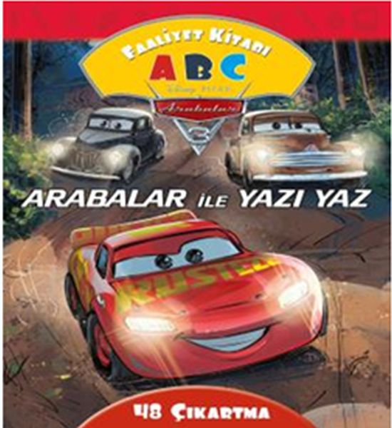 Arabalar İle Yazı Yaz Faaliyet Kitabı  Disney Arabalar 3