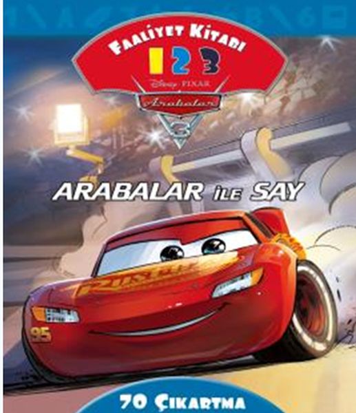 Arabalar İle Say Faaliyet Kitabı  Disney Arabalar 3