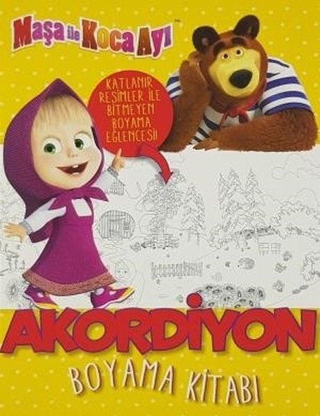 Maşa ile Koca AyıAkordiyon Boyama Kitabı