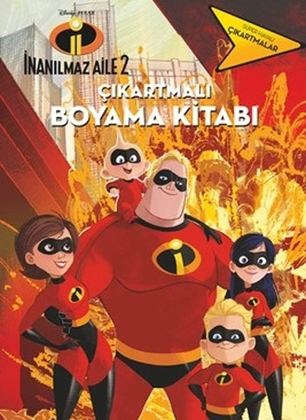 İnanılmaz Aile 2Çıkartmalı Boyama Kitabı