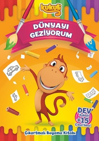 KukuliDünyayı GeziyorumÇıkartmalı Boyama