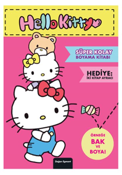 Hello Kitty Süper Kolay Boyama Kitabı