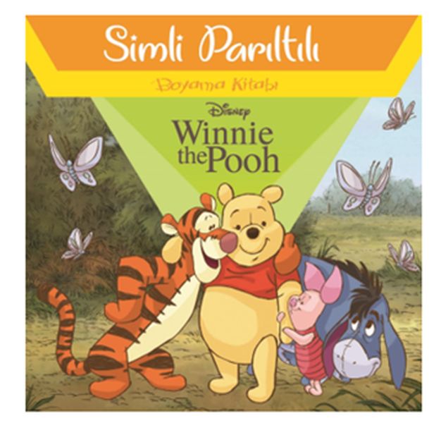 Disney Winnie The Pooh  Simli Parıltılı Boyama Kitabı