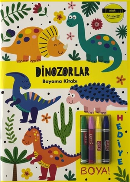 Dinozorlar Boyama Kitabı  Minik Ressamlar