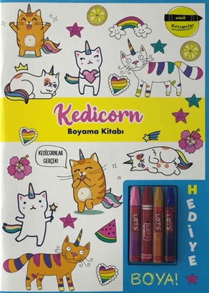 Kedicorn Boyama Kitabı  Minik Ressamlar