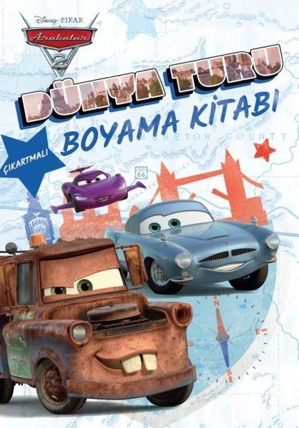 Disney Pixar Arabalar 2  Dünya Turu Boyama Kitabı