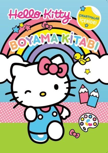 Hello Kitty Boyama Kitabı Çıkartmalar İçeride