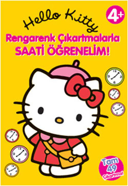 Hello Kitty Rengarenk çıkartmalarla Saati öğrenelim