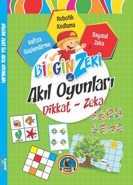 Bilgin Zeki ile Akıl Oyunları Dikkat Zeka  Yeşil Seri